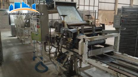 Automatic continuous line for the production and dehydration of fresh homemade pasta.